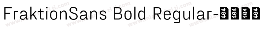 FraktionSans Bold Regular字体转换